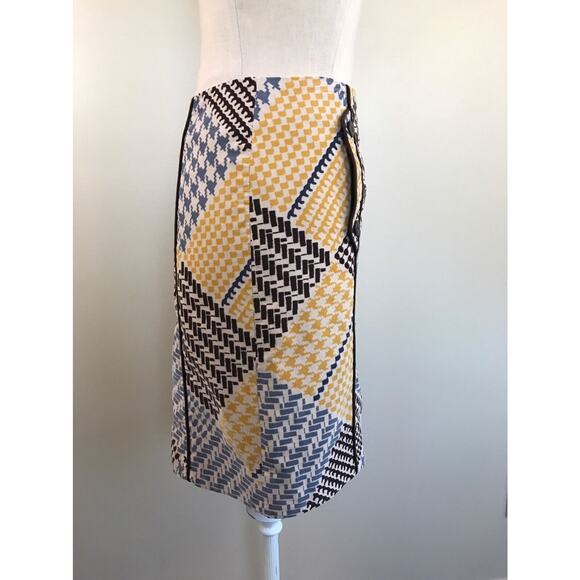 Maeve Anthropologie Womens Multi-Color Print Velvet Pencil Skirt Size 2 - Picture 4 of 7